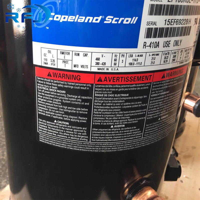 Zsi Series Commercial Fridge Compressor Zsi15kq-Pfs-527 Environment - Friendly