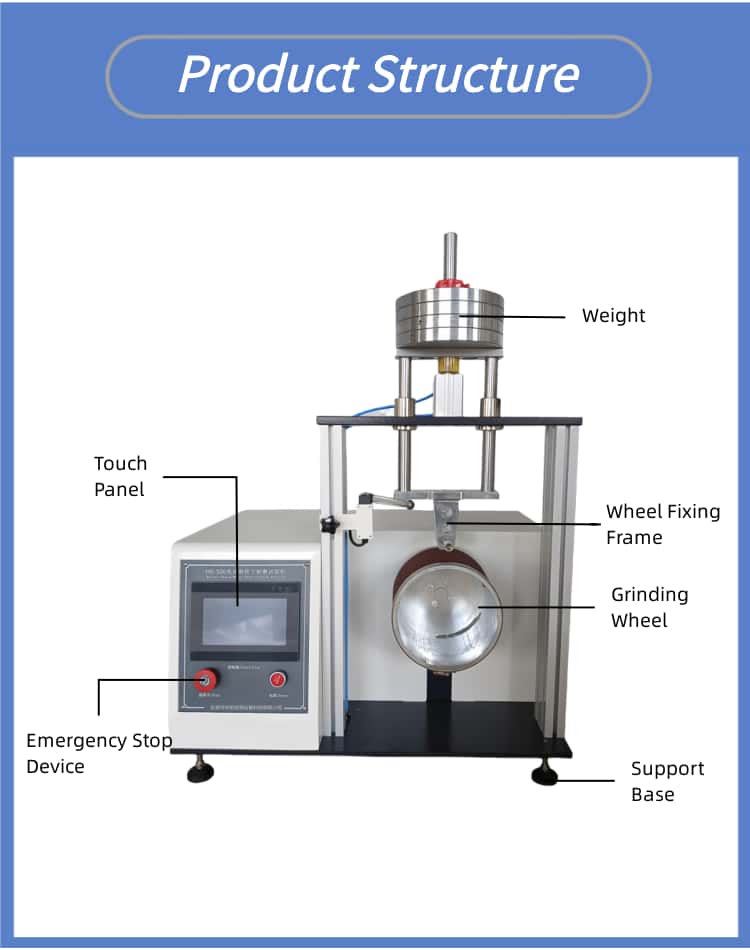 Rubber Wheel Wear Resistance Testing Machine; Wheel Friction Performance and Durability Testing Machine