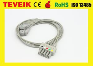 China Factory price Siemens ECG Cable 5 Lead Wires with IEC Snap wholesale