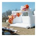 Wedding Decoration Inflatable White Bouncy Castle Inflatable Bounce House For