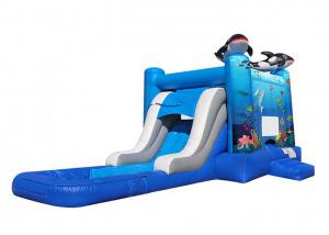China Funny Sea Theme Inflatable Bouncer Combo Kids Bouncy Castle Digital Inkjet Printing on sale