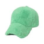 Winter warm rabbit hair baseball cap Outdoor thickened solid color casual plush