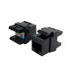 GoreLink Cat6 Keystone Jack 180 Degree Black Networking Telecom Accessories
