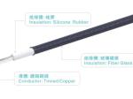 UL3122 300V 200C 16-24AWG Fiber Glass Silicone Rubber Insulation Electric Wires
