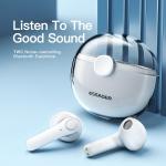 TWS Blue Tooth BT Wireless Headset Earphone Transparent 35mAh 300mAh For Ip