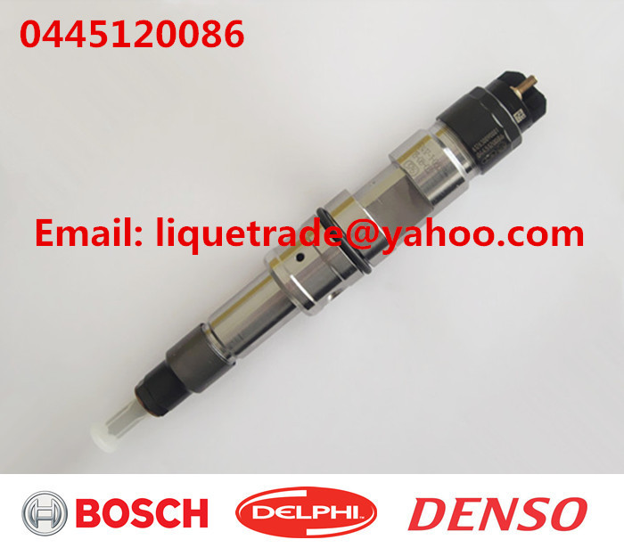 Common rail injector 0445120086, 0 445 120 086 0445120265 for WEICHAI WP12 612630090001