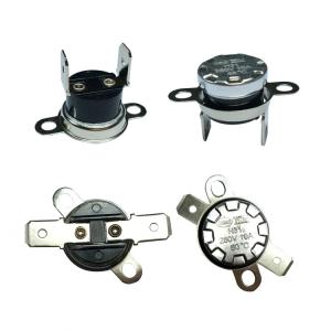 China 0-250C Snap Action Thermostat , Bimetal Temperature Switch Ksd301 250V 16A wholesale
