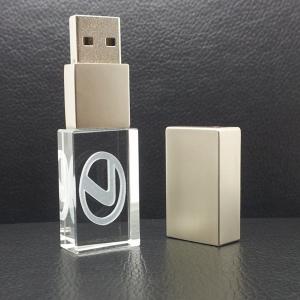 China Kongst Crystal Metal USB Stick Memory 16GB Logo Inside/LED light usb wholesale
