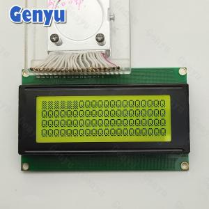 China STN Yellow Green Monochrome LCD Display Module Screen 20x4 Character LCM 16pin wholesale