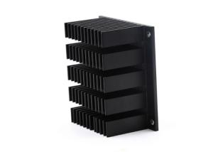 China Alodine Anodized Aluminum Heatsink Extrusion Profiles 6061 Alloy T5 Temper wholesale