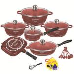Hot Selling Multicolor pans and pots Kitchen Cooking Pot Sets Aluminum Non-Stick