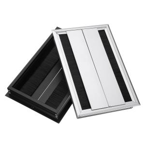 China Hidden Cables Aluminium Desktop Socket Box Socket Cable Storage Box wholesale