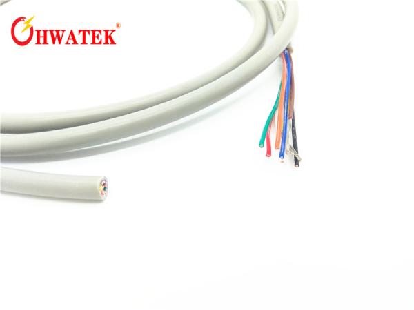 Flexible PVC Sheath Multicore Screened Cable 40AWG UL2586 600V VW-1 Heat