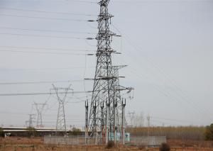 China Galvanized Electricity Pylons , Transmission Steel Tower for Power Overhead Line wholesale