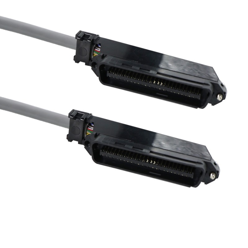 50-Pin Male RJ21 Right Angle Telco Connector Cable Shielded