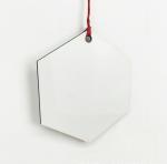 Hexagon Ornament MDF Board Dye Sublimation Blanks For Christmas Decoration