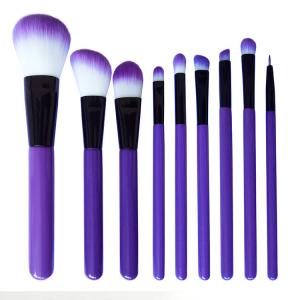 China Fashionable Makeup Brush Personalized Dark Wooden Handle Face Eye Makeup Brush wholesale