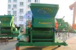 Green Twin Shaft JS1000 Concrete Mixer Building Construction Tools / Equipment