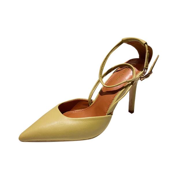 YTH001 Baotou Women'S Sandals Pointed Toe Fashion Buckle Strap Ladies Stiletto