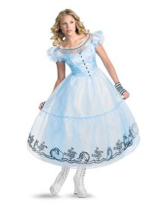 China Alice in Wonderland Costumes wholesale Deluxe Alice in Wonderland Womens Costume wholesale