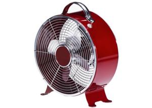 China Vintage Portable Retro Metal Table Fan 4 Aluminium Blades Low Noise wholesale