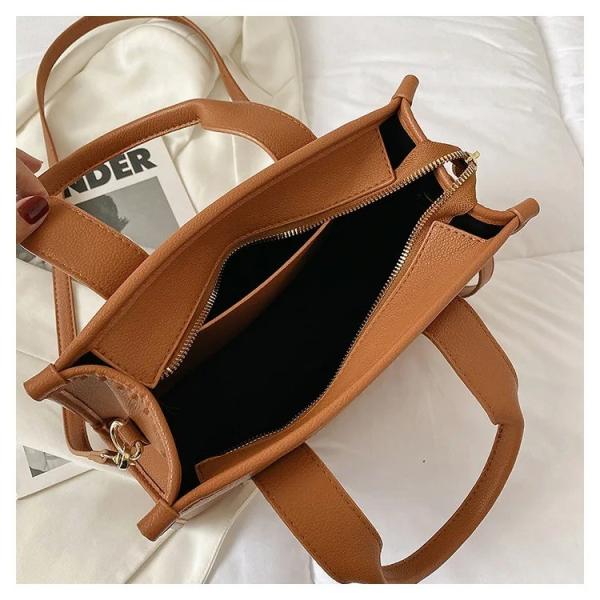 Brown Absolute Guarantee Female Sling Shoulder Bags Solid Color Ladies Tote Bag