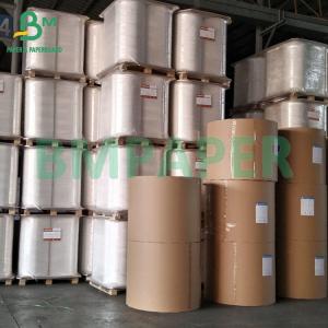 China 30gsm 60gsm Food Grade Single Side Glossy White Kraft Paper For Packaging Products wholesale