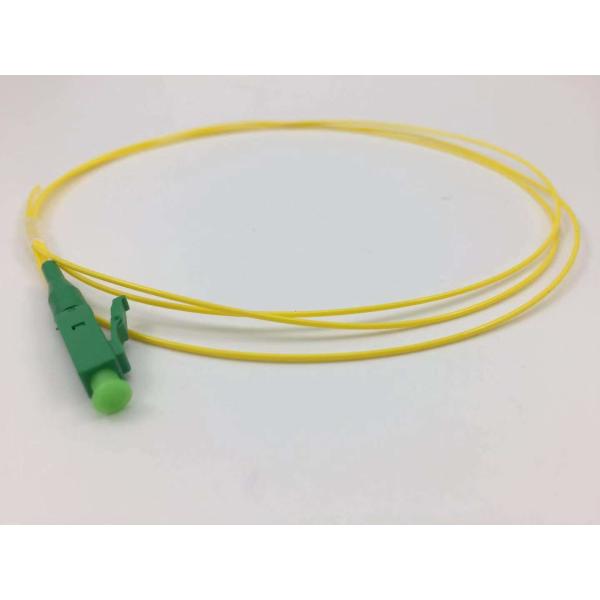 LC APC Singlemode Pigtail Fiber Optic Cable 900um Tight Buffer G657A LSZH Yellow Color