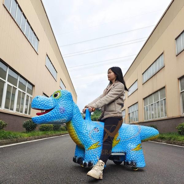 Realistic Dinosaur Ride Remote Control Animatronic Electric Scooter for