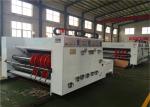 Semi Automatic Flexo Printer Slotter Machine Chain Feeding Mode 5.5 Kw Power