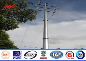 China 15m Polygonal Steel Electric Utility Pole For Electrical Distribution Line wholesale