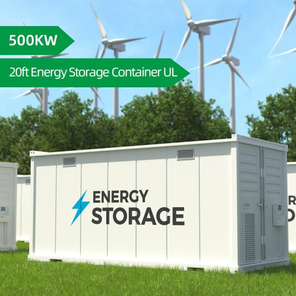 Container Battery Energy Storage System 500kwh 20ft Lithium Batteries Power