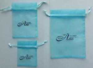 China SGS OEM Organza Jewelry Pouches Jewellery Bag 9cm Custom Printed wholesale