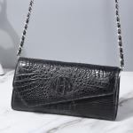 Authentic Crocodile Skin Women Envelop Purse Genuine Alligator Leather Lady