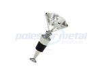 4-1/4" Custom Metal Hardware , Polished Chrome Zinc Alloy Diamond Wine Stopper