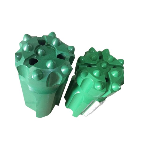 T45 Threaded Drop Center Ballistic Button drill bit for rock , 76mm 89mm 102mm