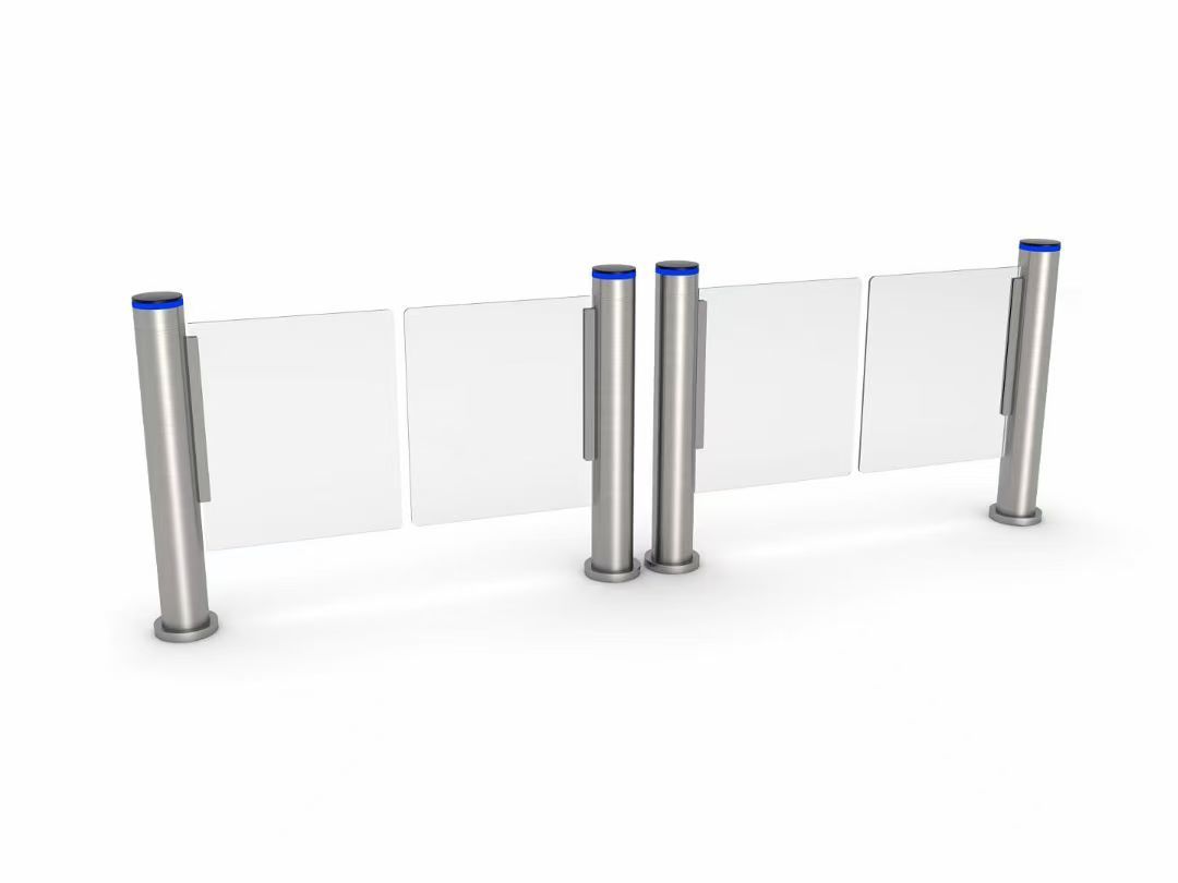 Automatic 168mm Cylindrical Swing Speed Gate Turnstile Rapid Access Door Security Barrier System