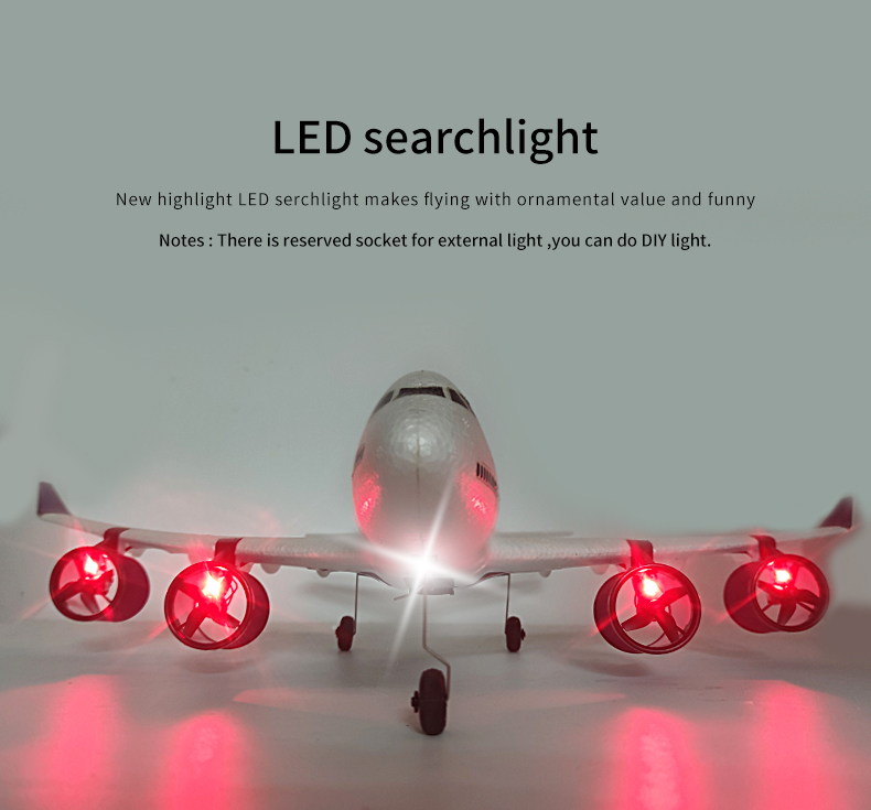 Simulated Remote Controlled Glider 2.4g Fixed Wing Aircraft Ready-to-Go Children's RC Electric Toy Three Passenger Plane