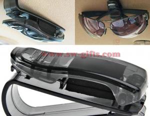 China Car Sun Visor Glasses Sunglasses Ticket Receipt Card Clip Storage Holder Storage Shelf Car Organizer Accessories Platic wholesale