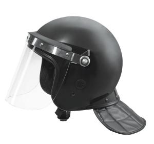 China Police compact resistant and anti riot helmet for safty protection with 2-3 flat visor wholesale