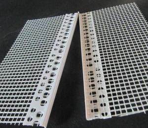 China White color PVC corner bead with high quality fiberglass net used for wall corner wholesale
