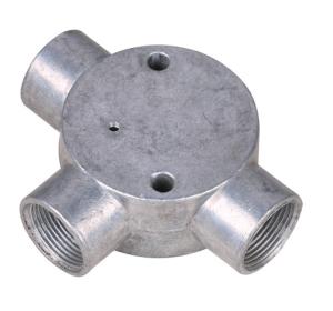 China BS Threaded Three Way Junction Box , Weatherproof Metal Conduit Box 1/2&quot; 3/4&quot; wholesale