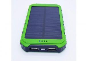 China 8000mah Portable Solar Power Bank , Waterproof Portable Charger For Mobile Phone wholesale