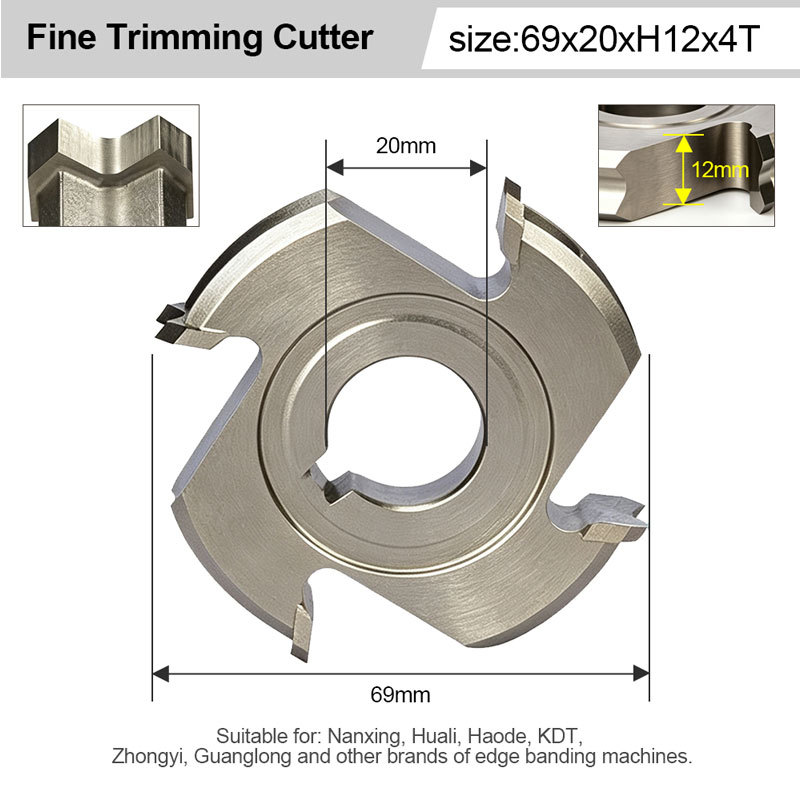 Carbide Insert Router Bit Set For CNC Woodworking — Bottom Surfacing & Grooving Cutter, 1/2" Shank, Replaceable 4-Sided Inserts