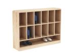 good quality school bag shelf wooden shoes rack for children use