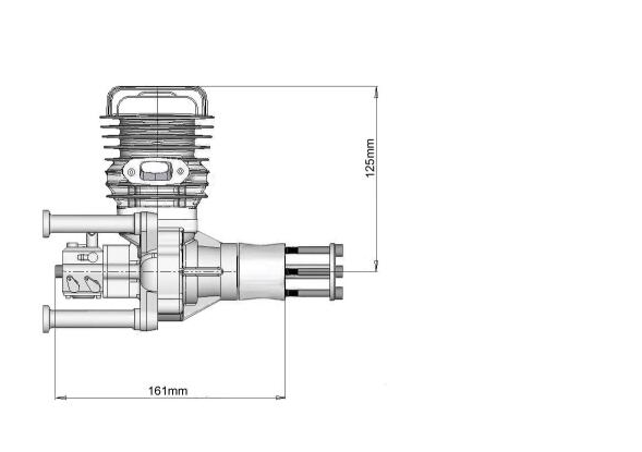 DLA 58 DLA58 CNC Processed 58CC Engine for RC Model Airplane UAV Engine