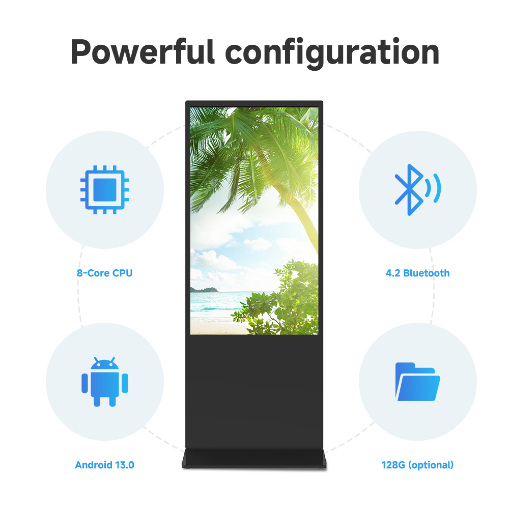 Waterproof High Definition Outdoor Signage Display Android Exhibition Floor Standing
