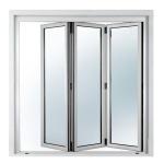 Folding Bifold Commercial Aluminium Doors Tempered Glass Inward / Outward