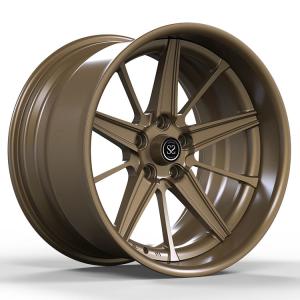 China Jeep Wrangler Bronze 2-PC Forged Alloy Rims Custom 20 21 and 22 inches 5x127 wholesale