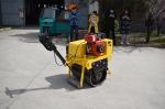 Double Wheel Pavement 450mm Walking Road Roller For Construction